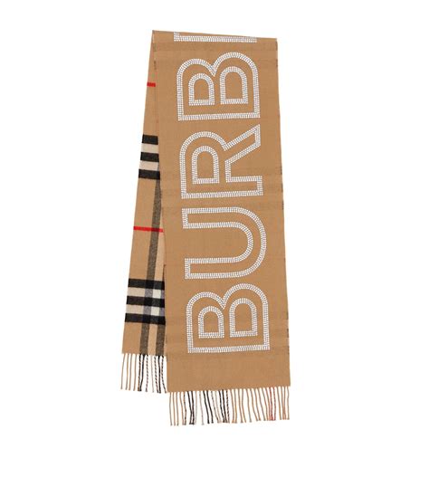 authentic burberry scarf logo